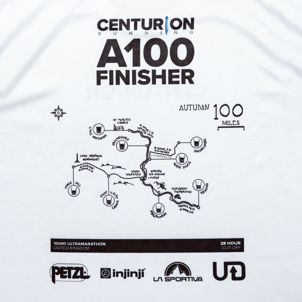 NEW Centurion Running Autumn 100 Finisher Tee