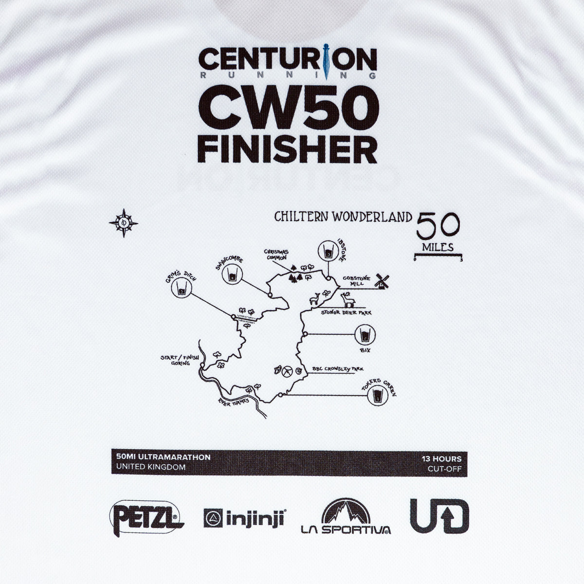 NEW Centurion Running Chiltern Wonderland 50 Finisher Tee