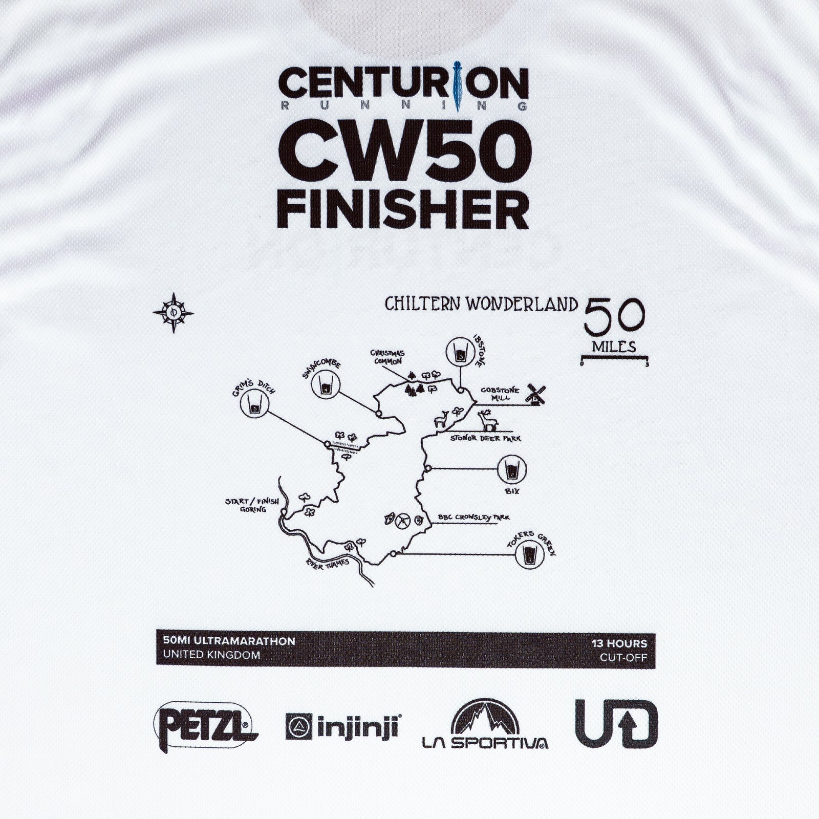 NEW Centurion Running Chiltern Wonderland 50 Finisher Tee