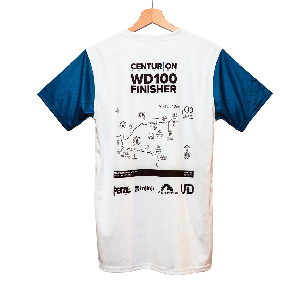 NEW Centurion Running Winter Downs 100 Finisher Tee