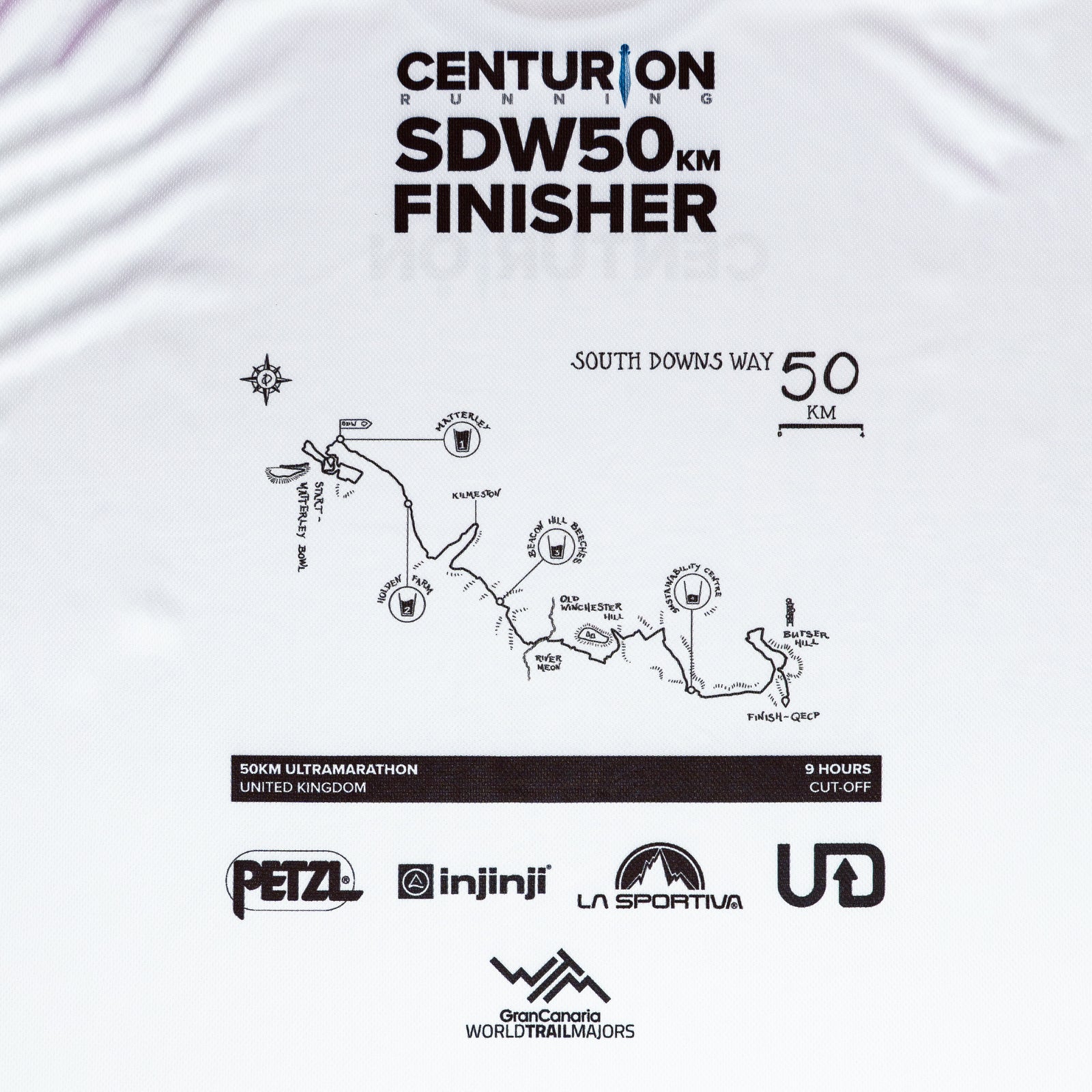 Centurion Running South Downs Way 50km Finisher Tee NEW