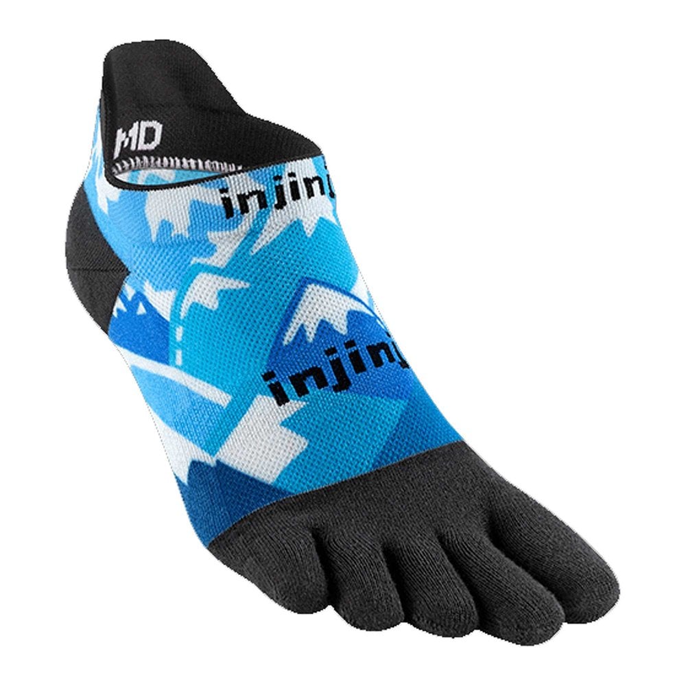 Injinji Run Lightweight No-Show Sock Mens - Artist Designed Series