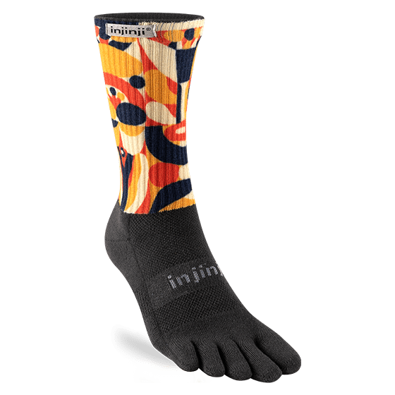Injinji Trail Crew Sock Mens - Artist Designed Series