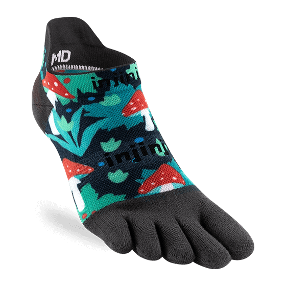 Injinji Run Lightweight No-Show Sock Mens - Artist Designed Series