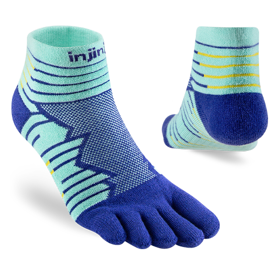 Injinji Ultra Run Mini Crew Mens - Arctic