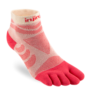 Injinji Ultra Run Mini Crew (Womens) - Peach