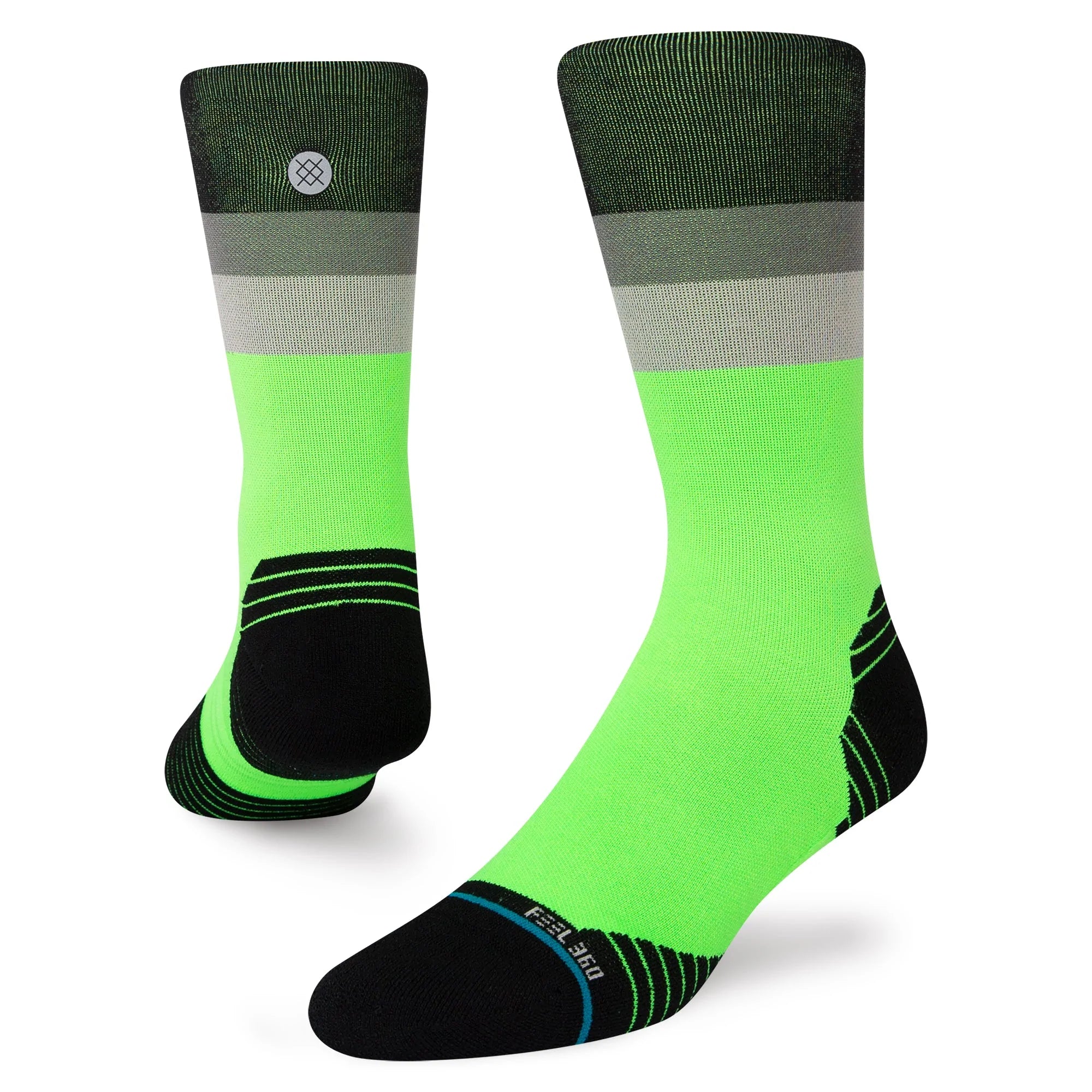 Stance Socks Maxed Crew - Neon Green - Centurion Running Ltd