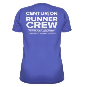Centurion Running Blue Crew Tee: Mens and Womens