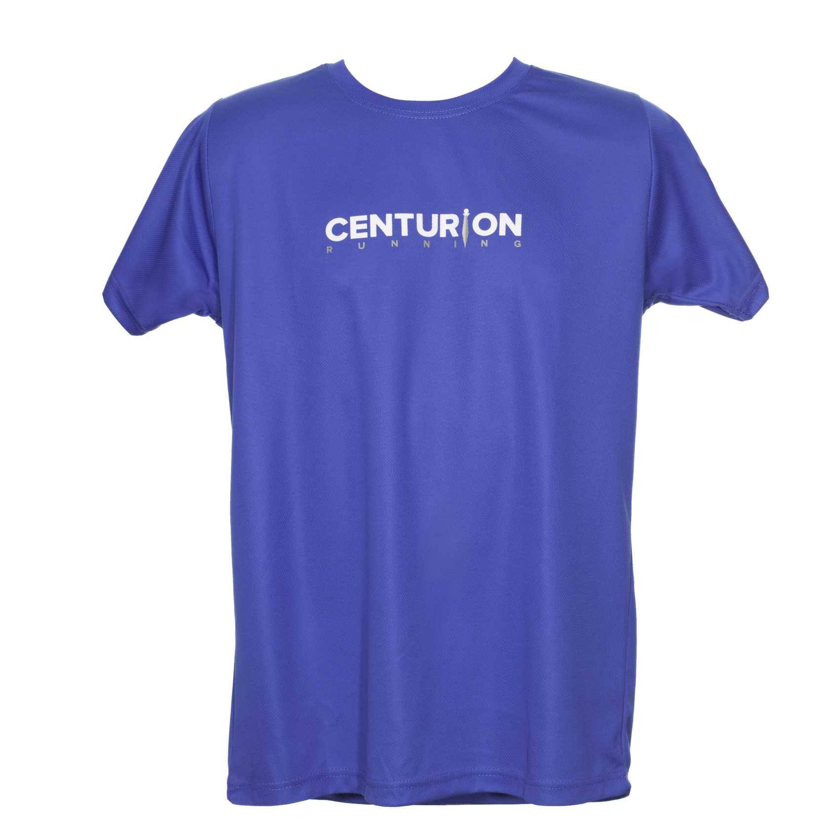 Centurion Running Blue Crew Tee: Mens and Womens