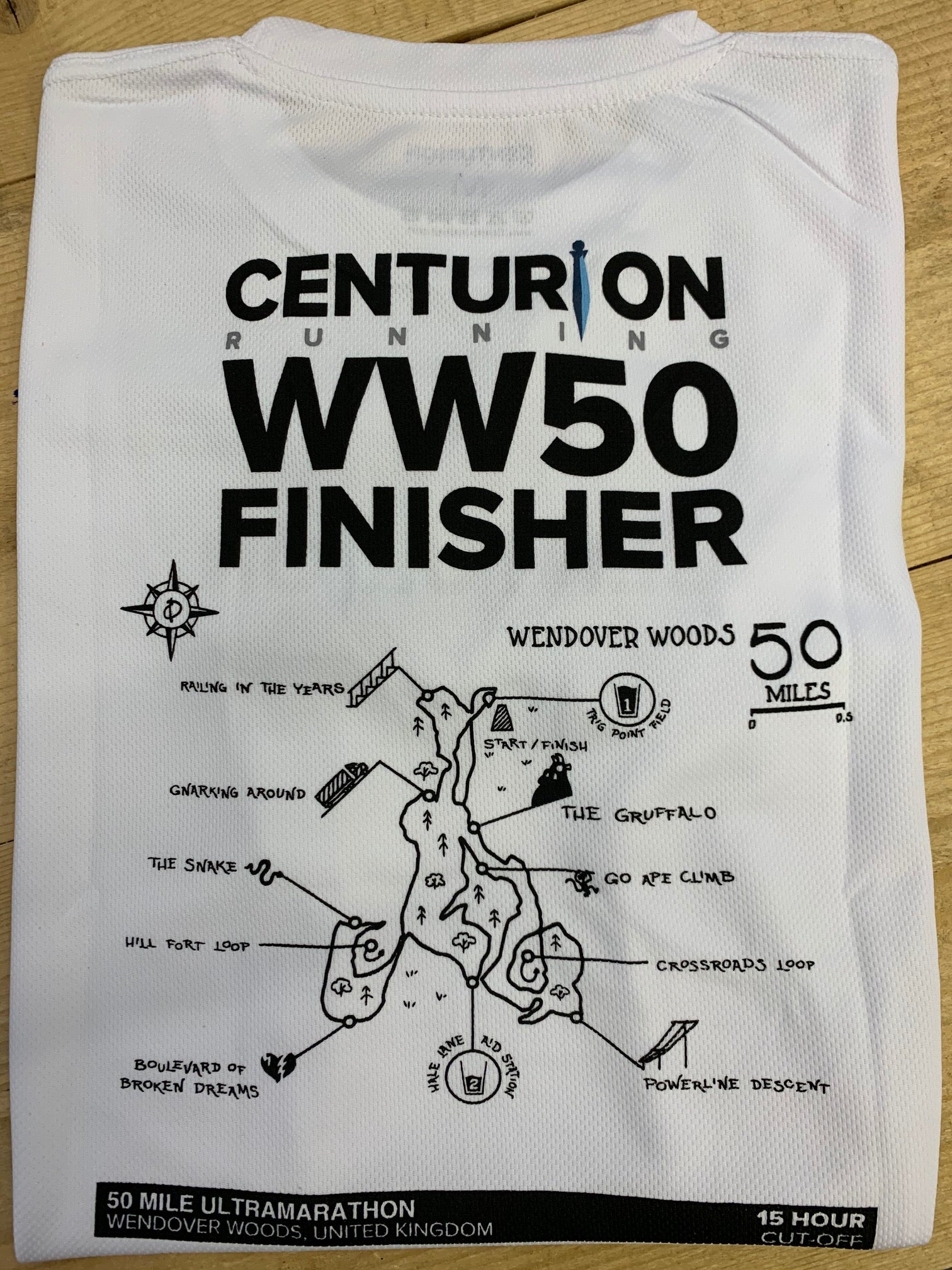 Centurion Running WW50 Finisher Tee