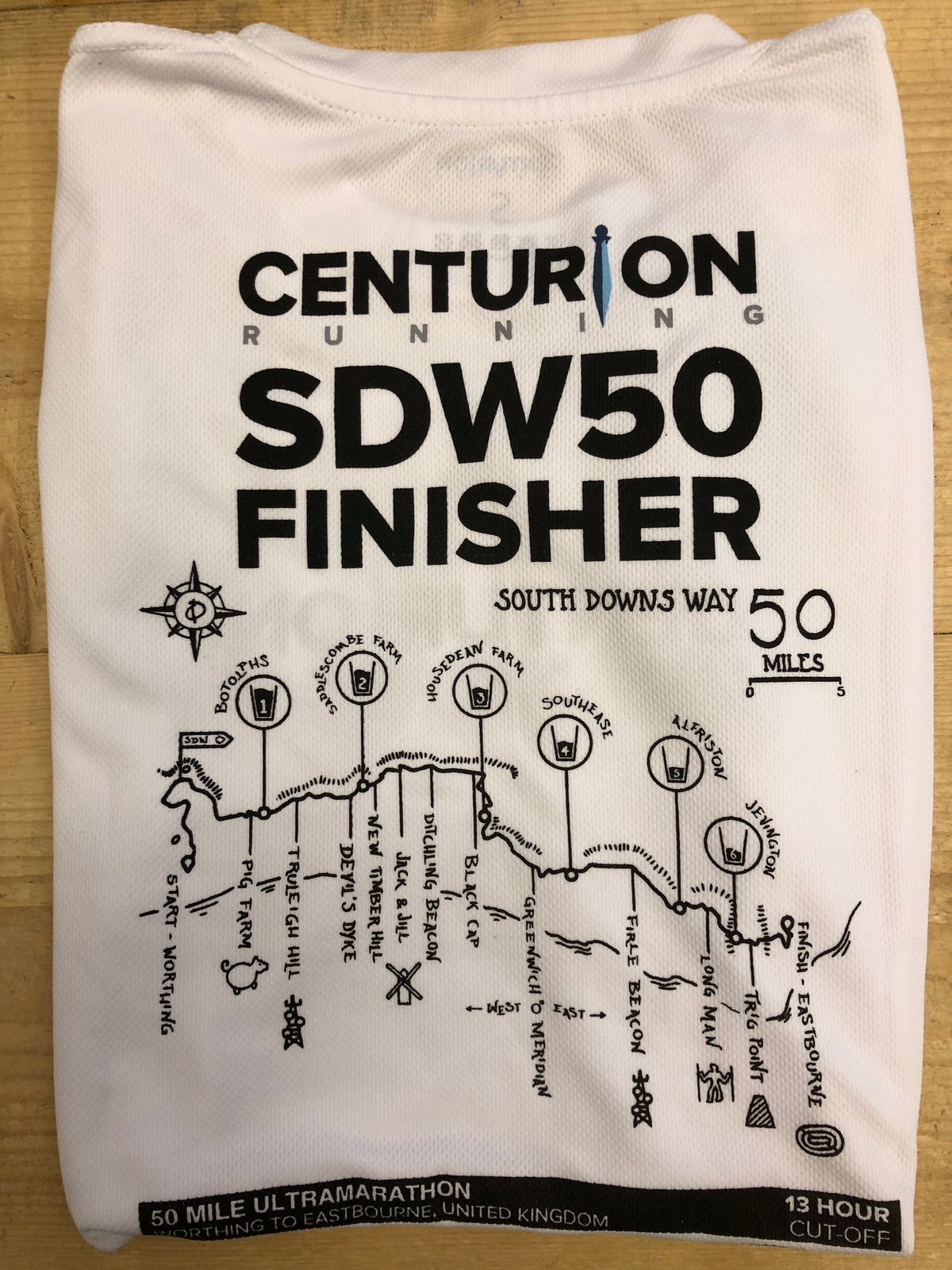 Centurion Running South Downs Way 50 Finisher Tee