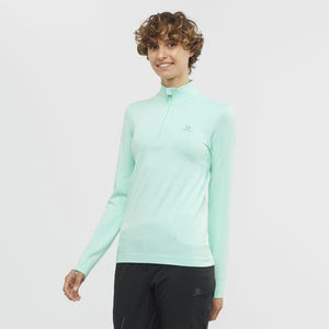 Salomon Comet Womens Seamless Half Zip Baselayer
