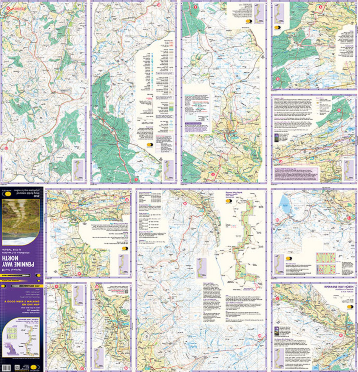 Harvey Maps Pennine Way North