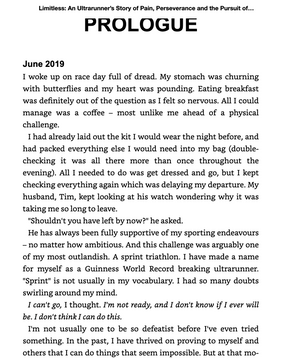 Limitless: An  Ultrarunner's story by Mimi Anderson