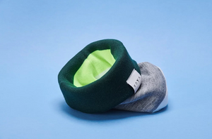 Vaga Casual Beanie - Green/ Grey/ White