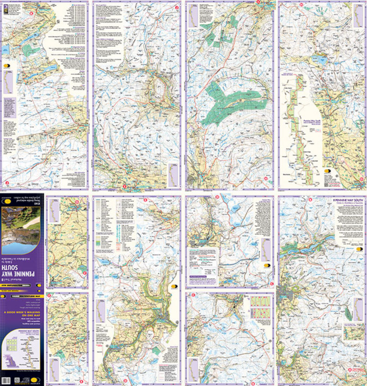 Harvey Maps Pennine Way South