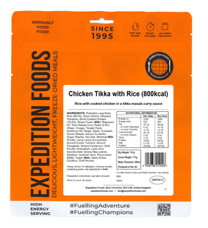 Expedition Foods Chicken Tikka with Rice 800KCAL