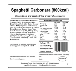 Expedition Foods Spaghetti Carbonara 800KCAL