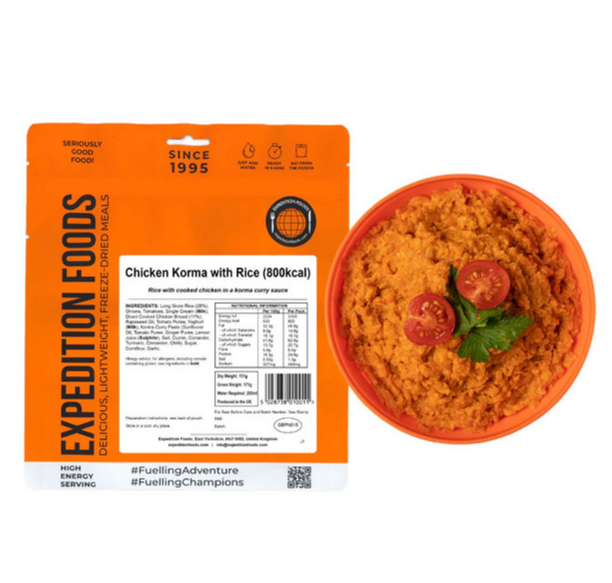 Expedition Foods Chicken Korma with Rice 800KCAL