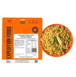 Expedition Foods Thai Green Chicken Curry with Rice 800KCAL