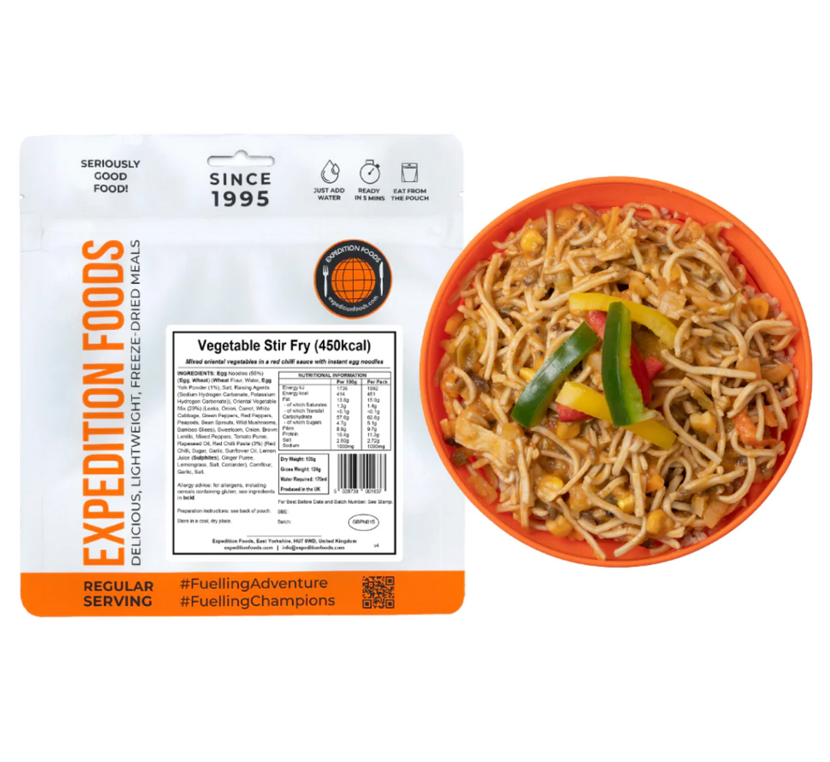 Expedition Foods Vegetable Stir Fry 450KCAL