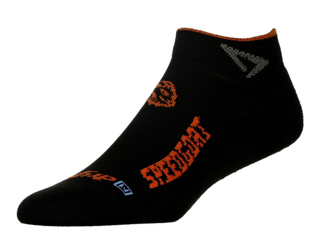 Drymax Lite Trail Mini-Crew - Speedgoat Grey/ Black+Orange