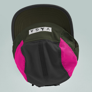 Vaga Club Cap - Military Green/Neon Pink/Charcoal