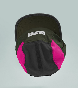 Vaga Club Cap - Military Green/Neon Pink/Charcoal