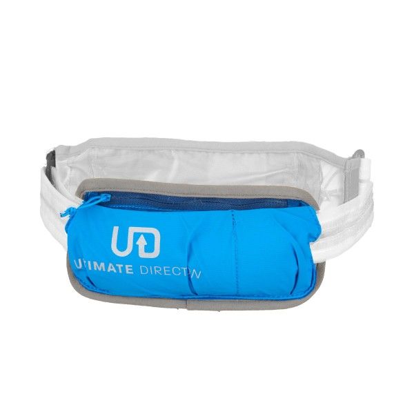 Ultimate Direction Ceinture de course unisexe pour stockage d'hydratation de course, Bleu uni Ultimate Direction Ceinture de course unisexe pour stockage d'hydratation de course, Bleu uni